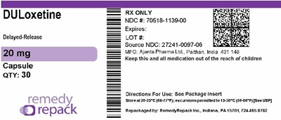 Duloxetine 20mg 70518 1139 00
